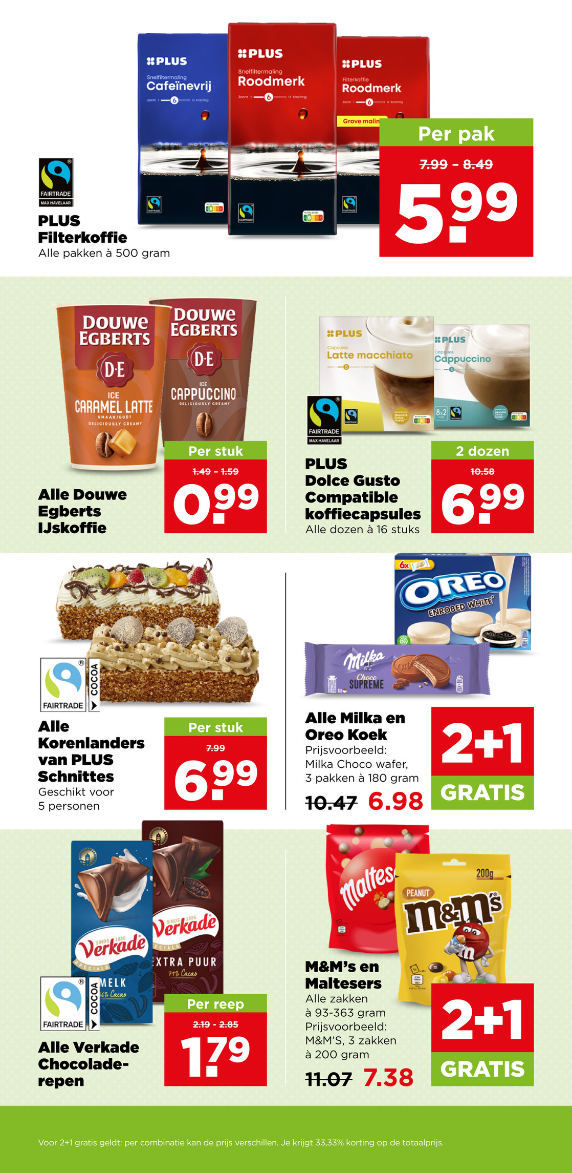 PLUS Filterkoffie, gemarkeerd op pagina 17 van de Plus folder