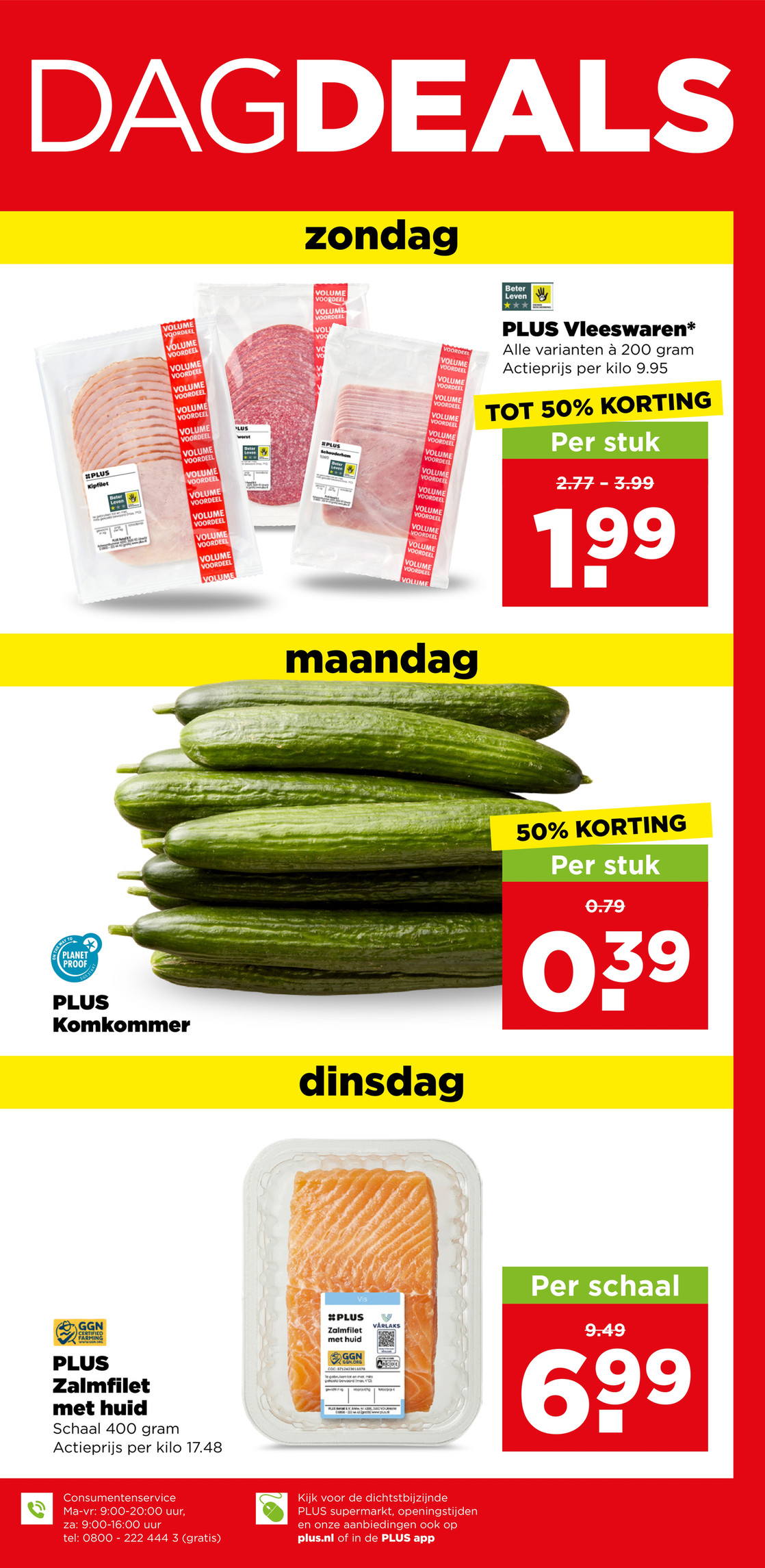 PLUS Vleeswaren, gemarkeerd op pagina 32 van de Plus folder