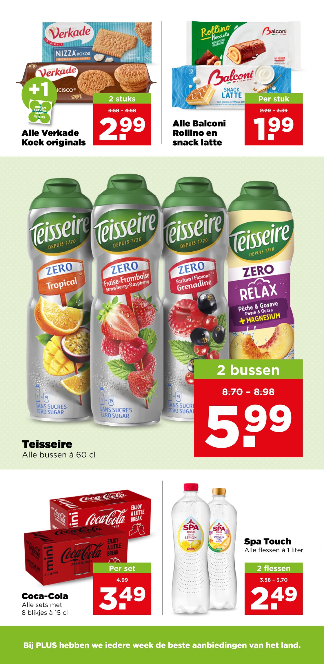 Alle Verkade Koek originals, gemarkeerd op pagina 22 van de Plus folder