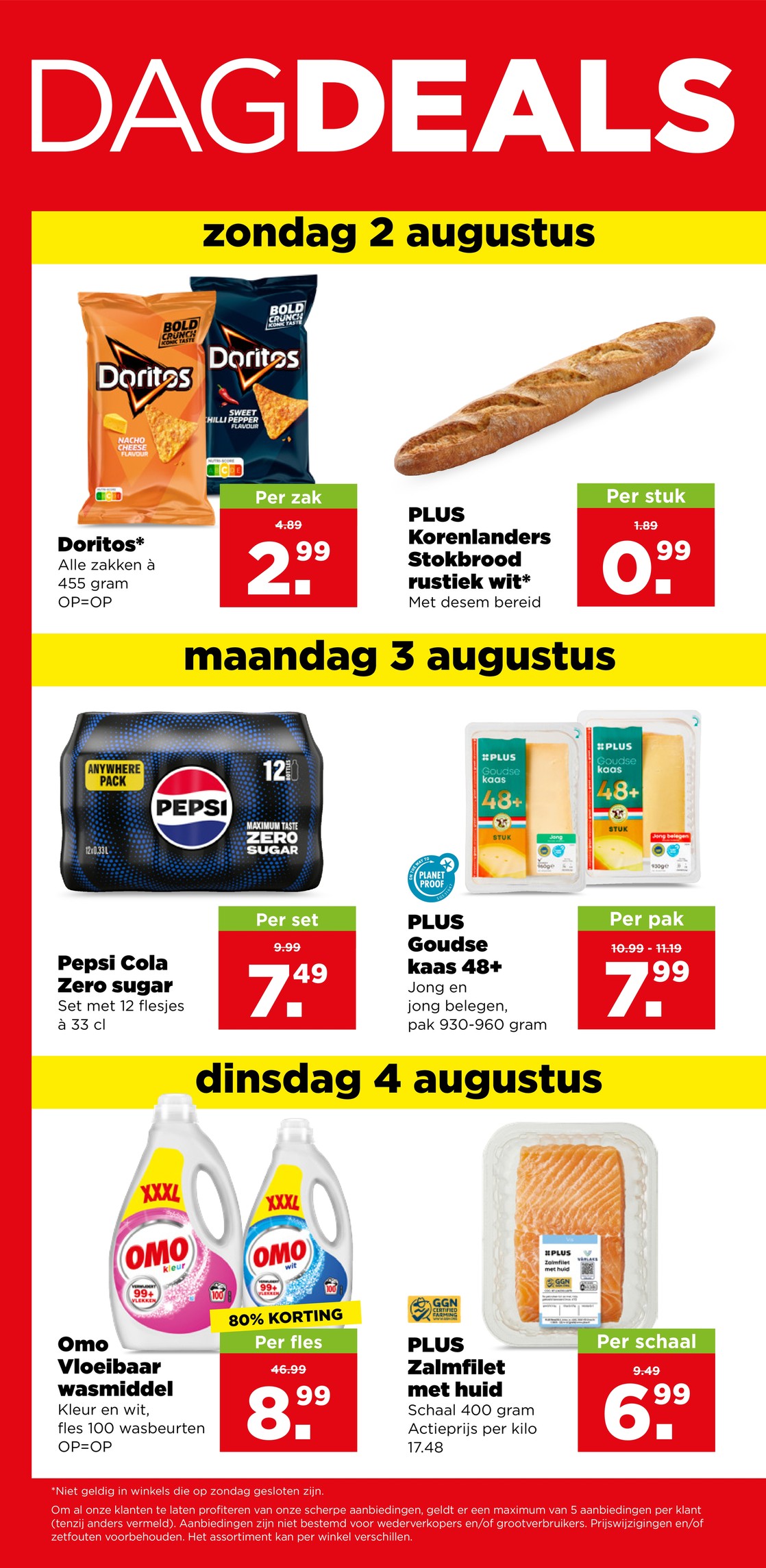 PLUS Goudse kaas 48+, gemarkeerd op pagina 35 van de Plus folder