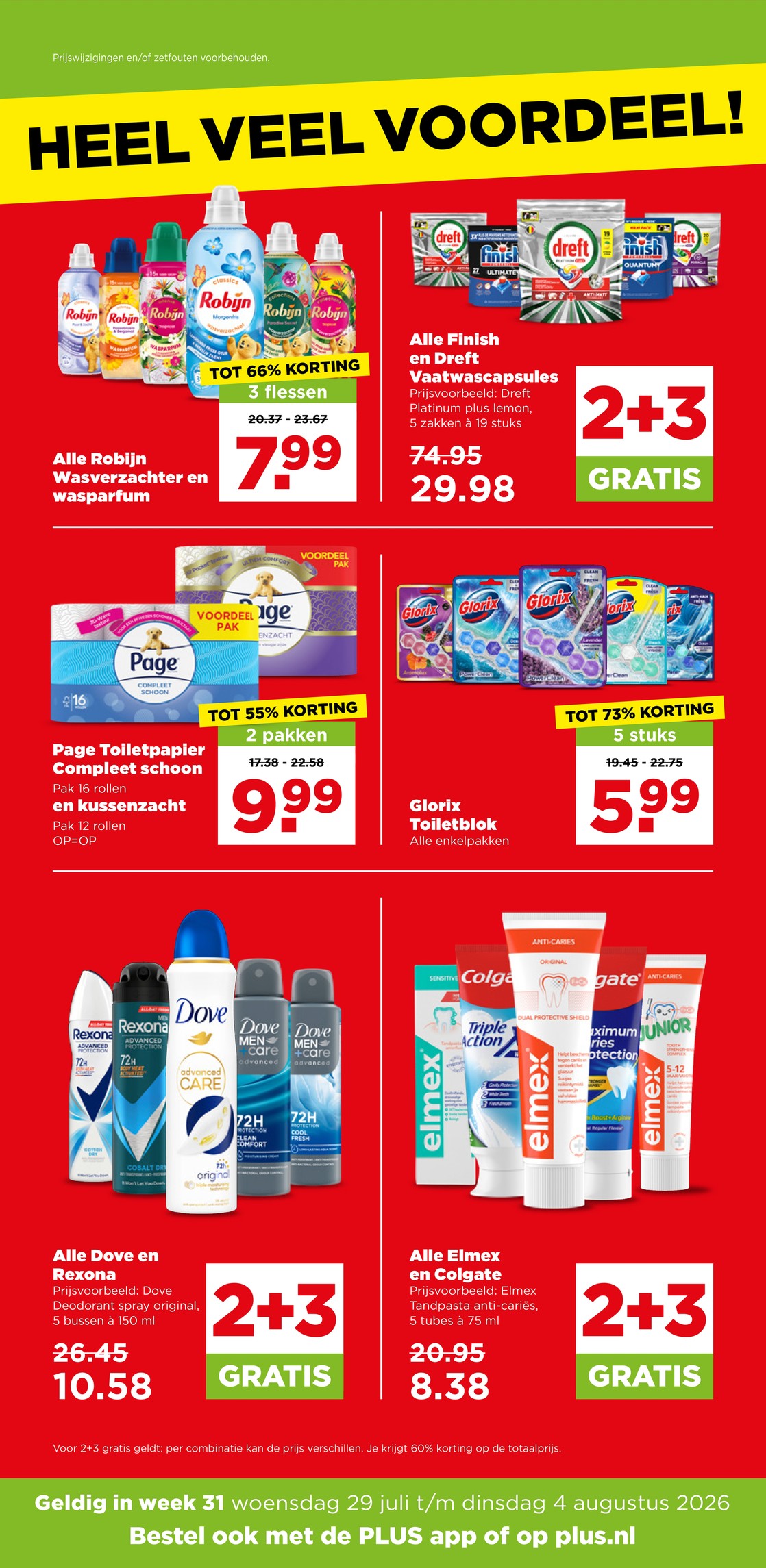 Page Toiletpapier Compleet schoon, gemarkeerd op pagina 38 van de Plus folder