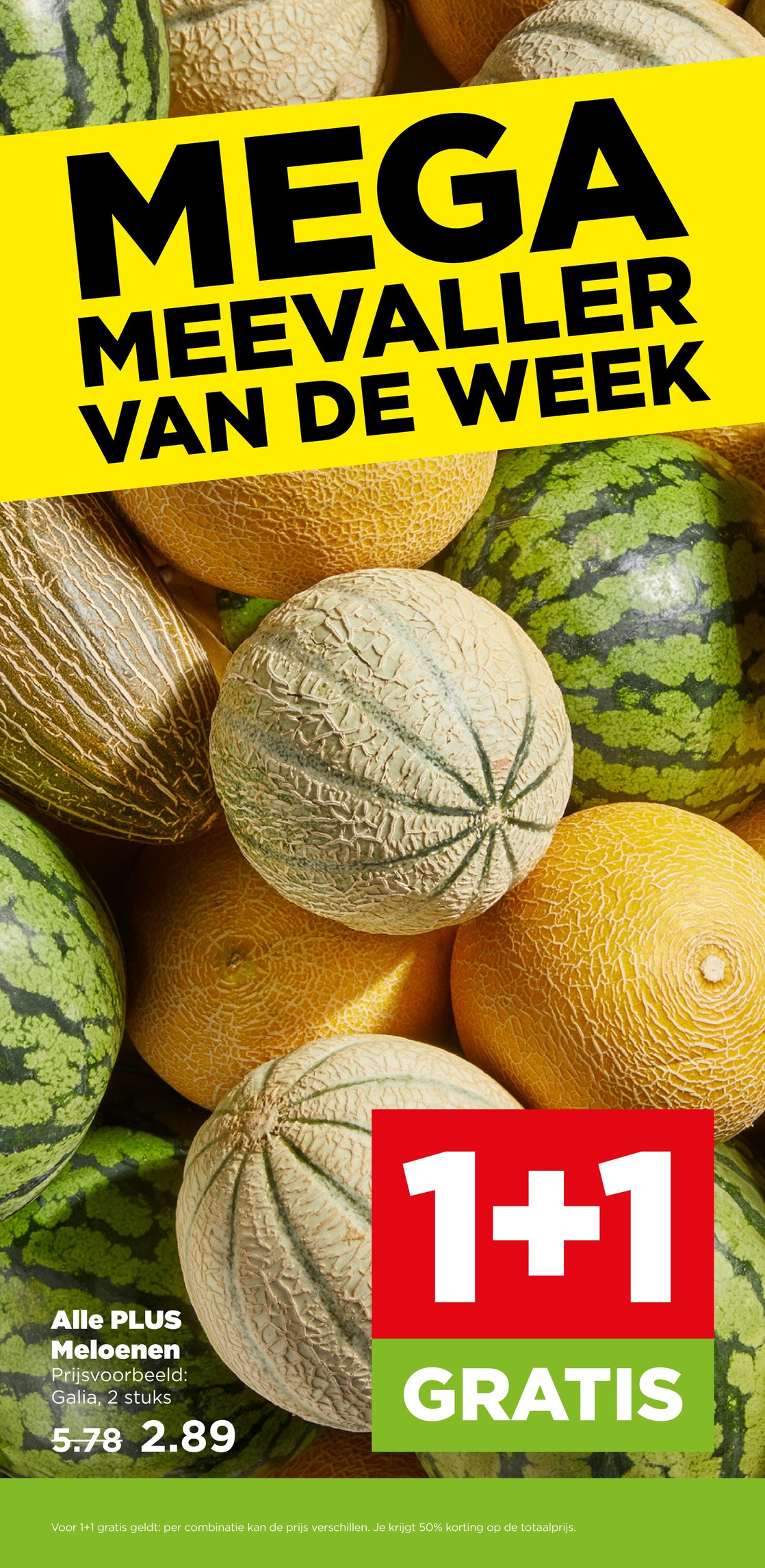 Alle PLUS Meloenen, gemarkeerd op pagina 4 van de Plus folder