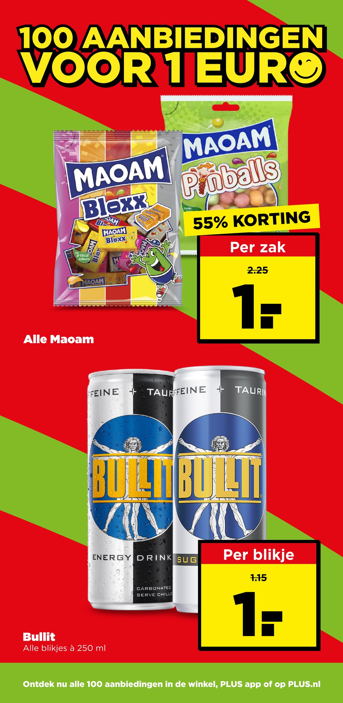 Maoam snoep, gemarkeerd op pagina 11 van de Plus folder