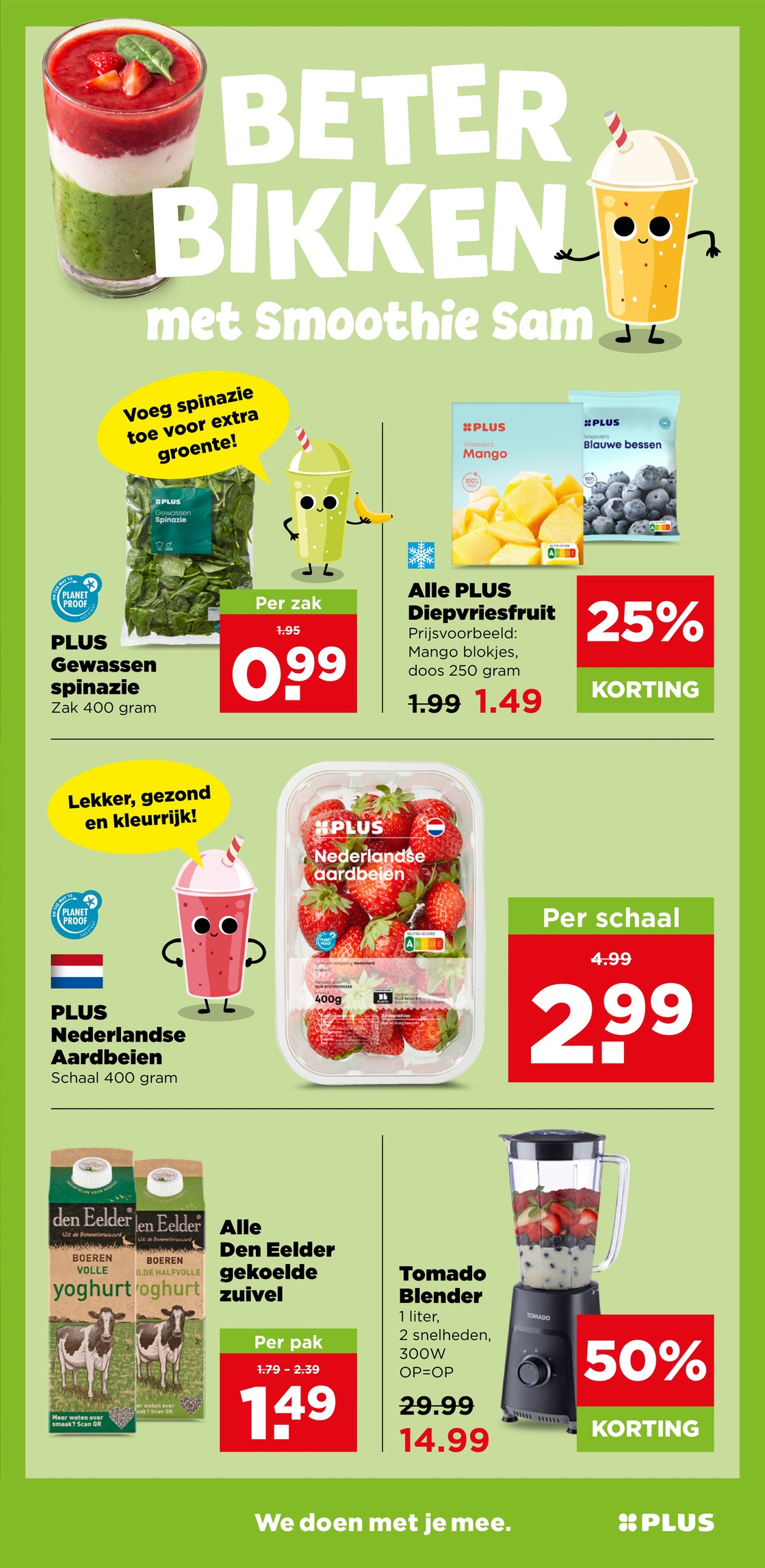 Tomado Blender, gemarkeerd op pagina 3 van de Plus folder