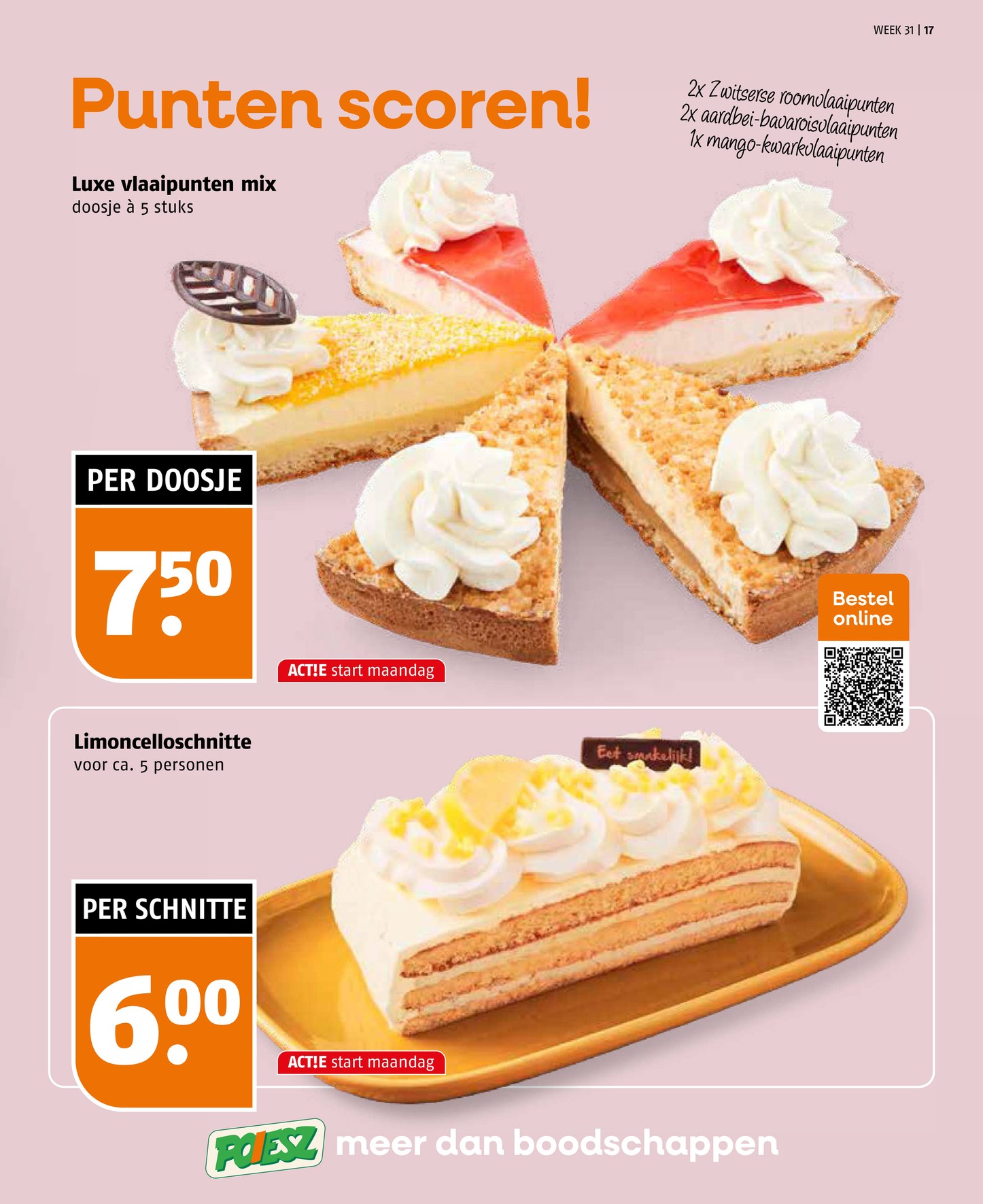 Limoncelloschnitte, gemarkeerd op pagina 17 van de Poiesz folder