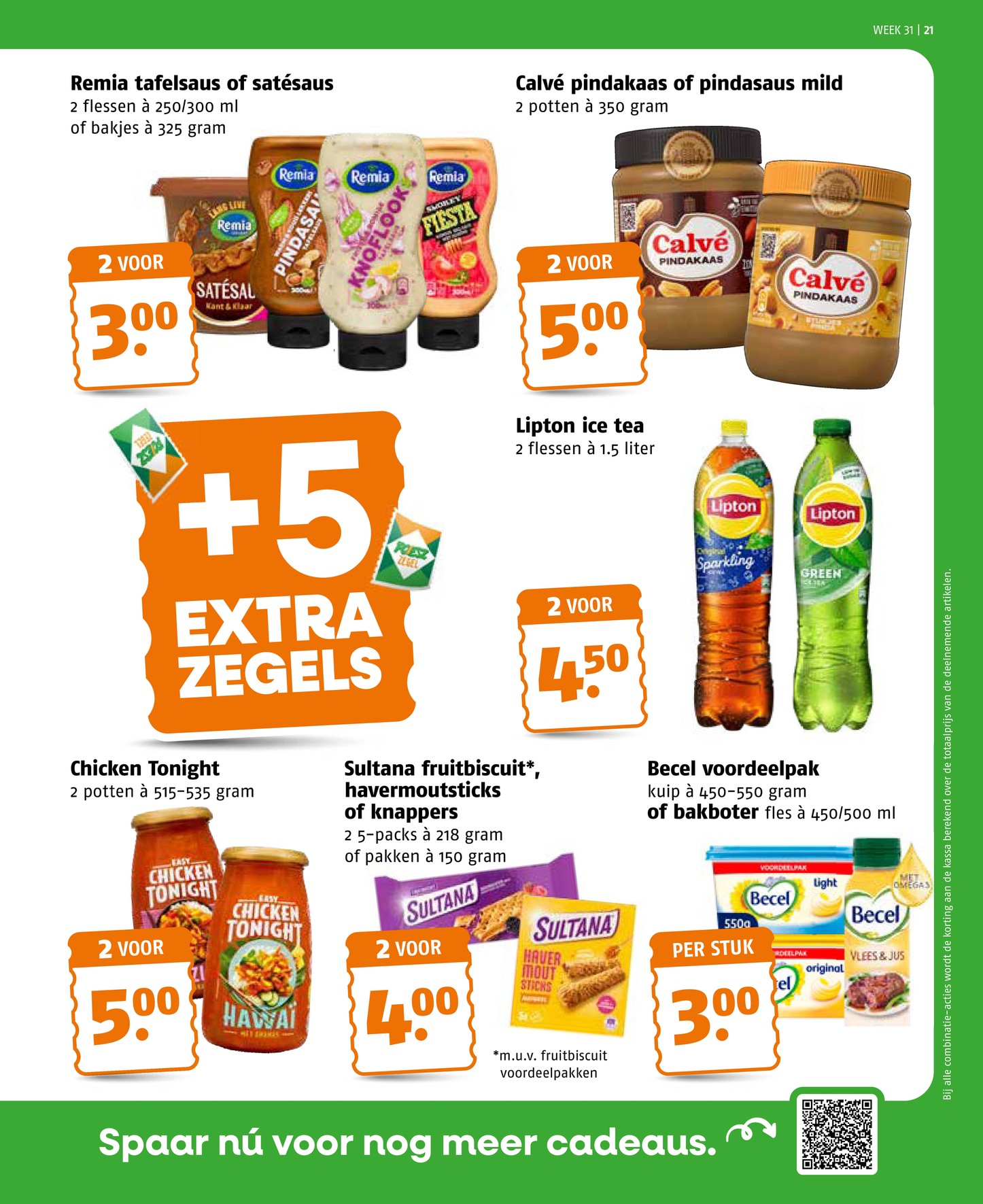 Chicken Tonight, gemarkeerd op pagina 21 van de Poiesz folder