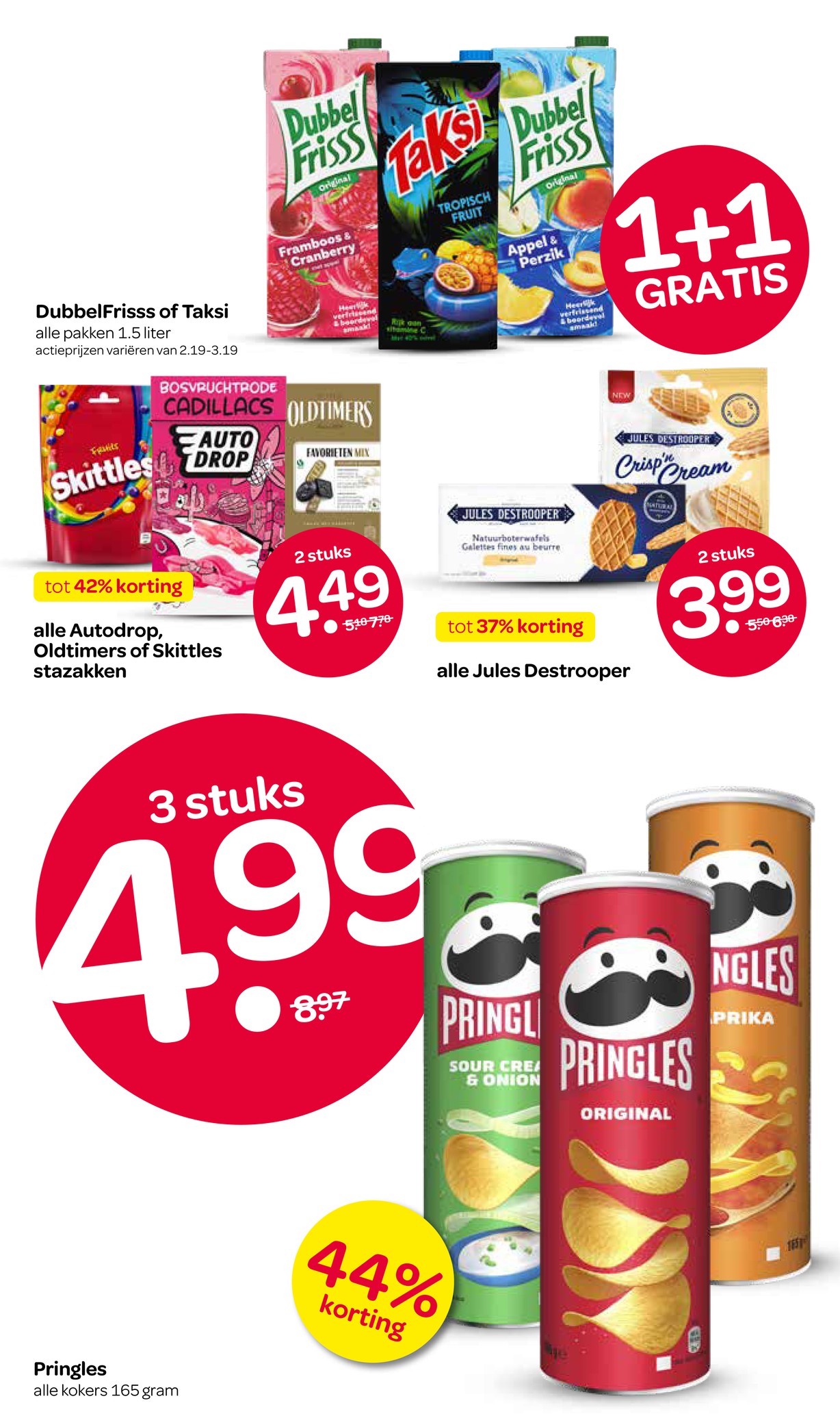 Pringles, gemarkeerd op pagina 9 van de Spar folder