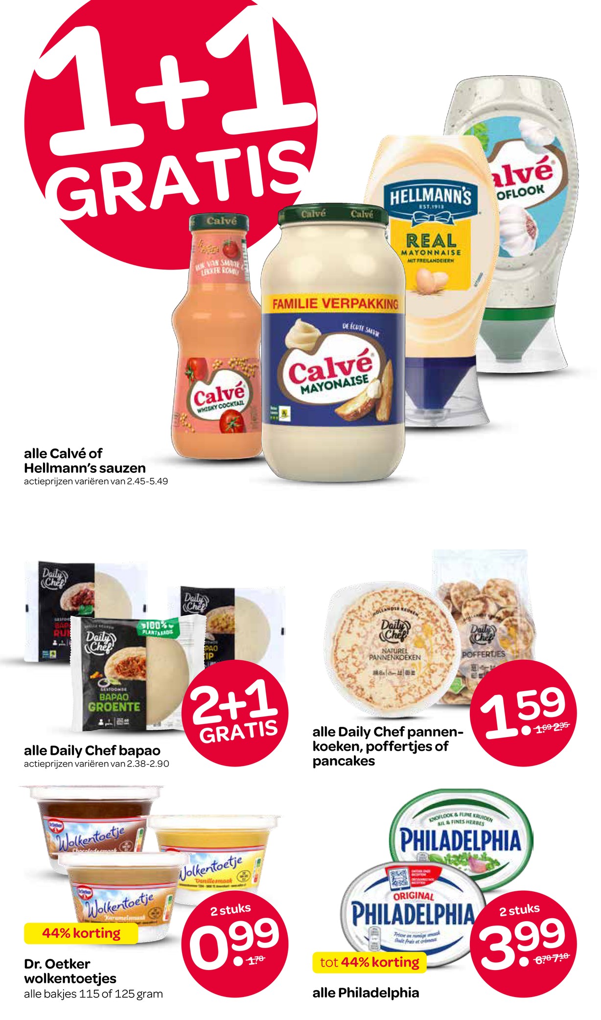 Philadelphia, gemarkeerd op pagina 11 van de Spar folder