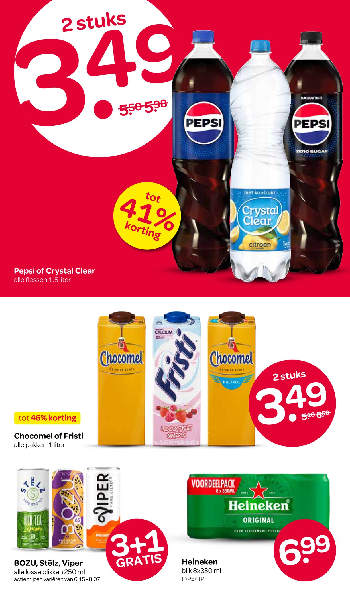 Heineken Original, gemarkeerd op pagina 12 van de Spar folder