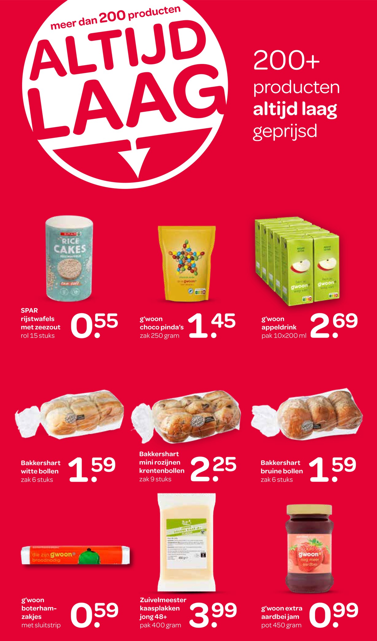 Zuivelmeester kaasplakken jong 48+, gemarkeerd op pagina 15 van de Spar folder