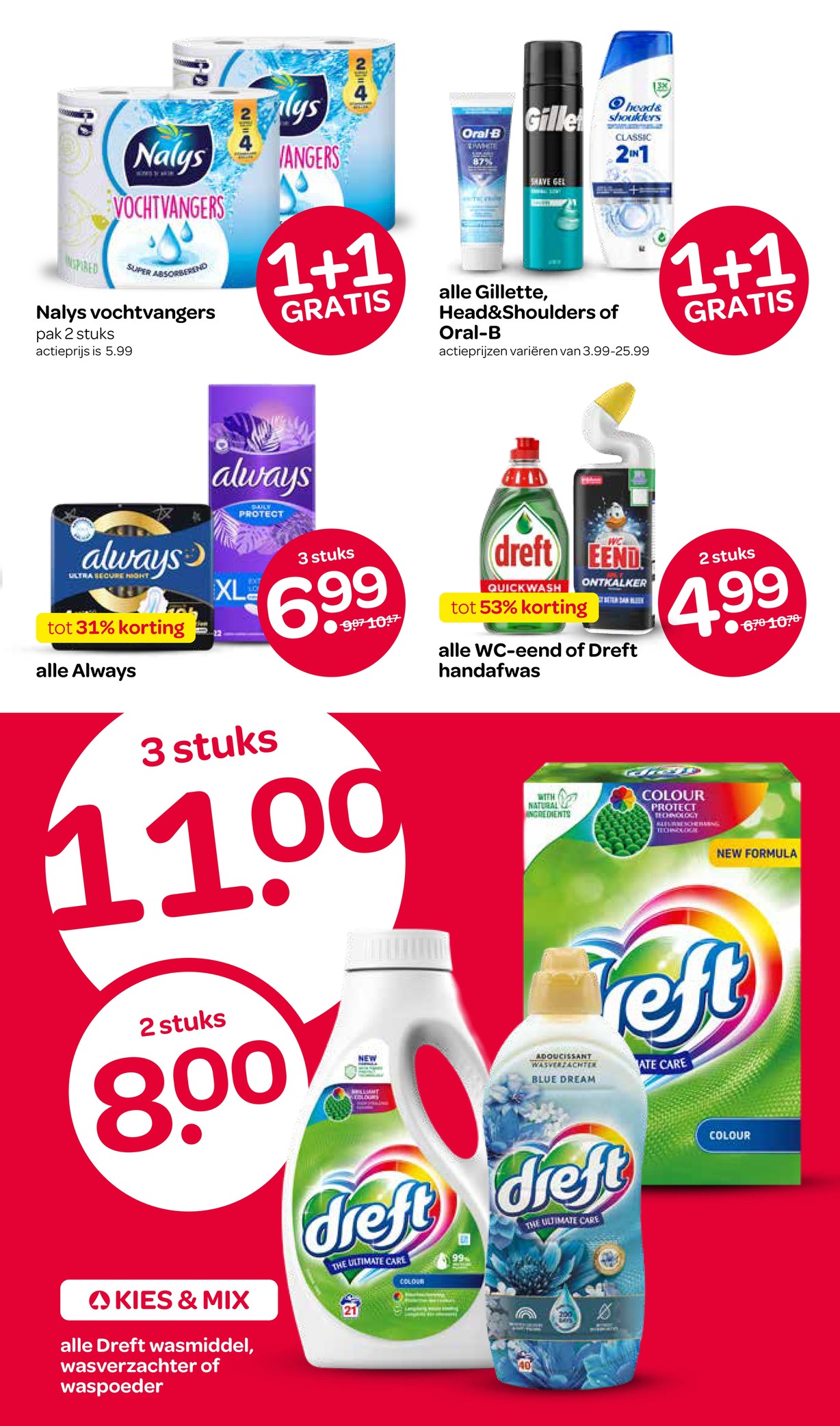 Nalys vochtvangers, gemarkeerd op pagina 15 van de Spar folder
