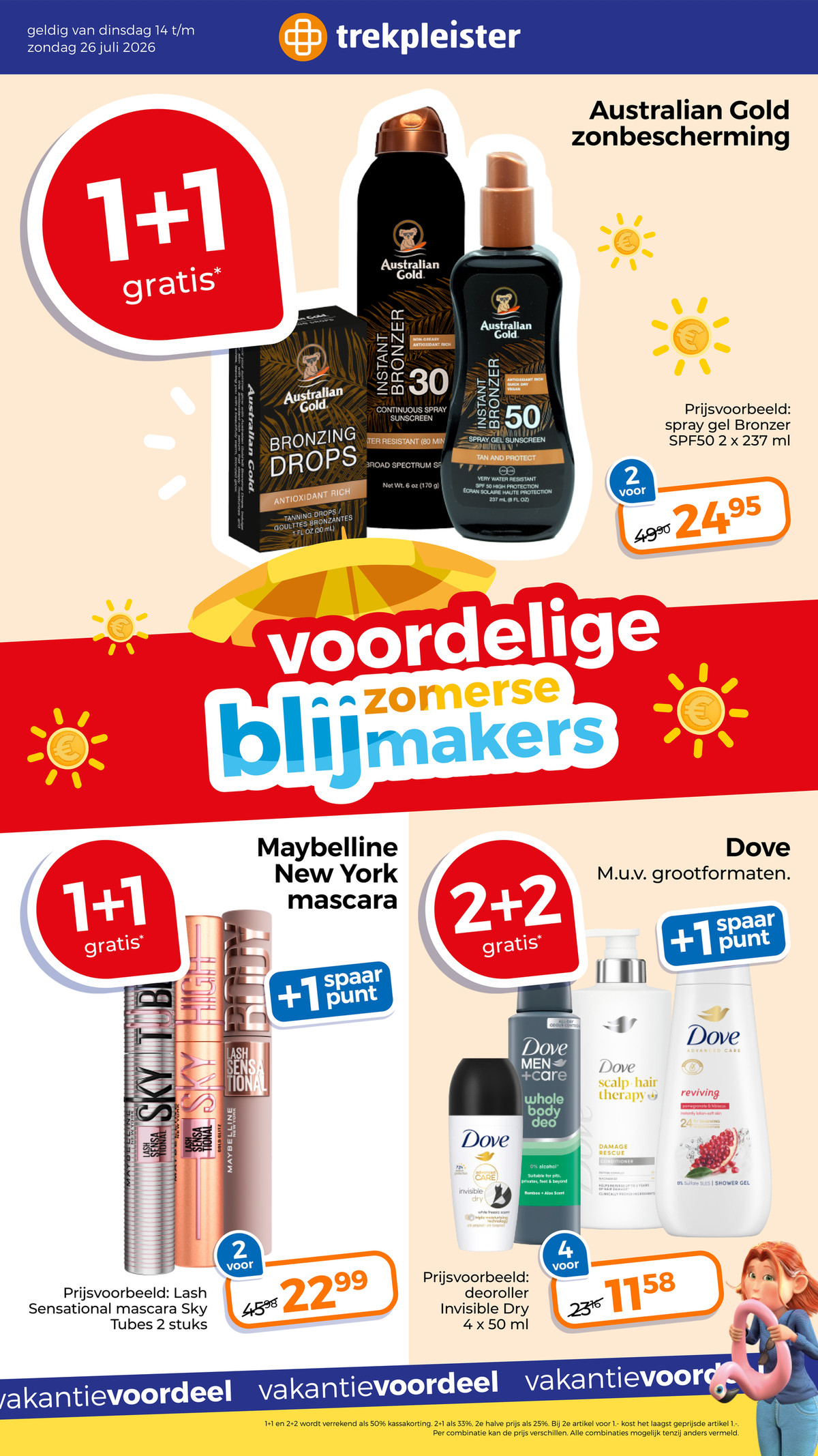 Lash Sensational Sky High Mascara, gemarkeerd op pagina 1 van de Trekpleister folder