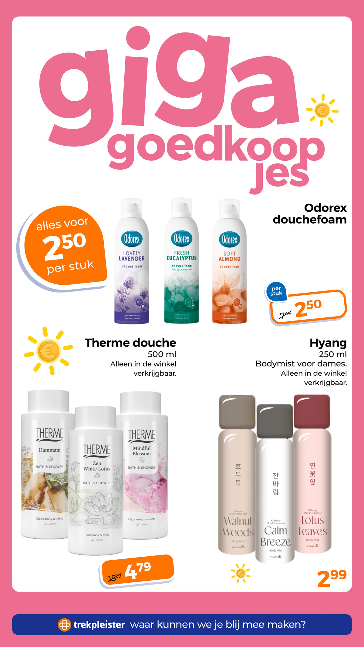 Hyang Bodymist, gemarkeerd op pagina 25 van de Trekpleister folder