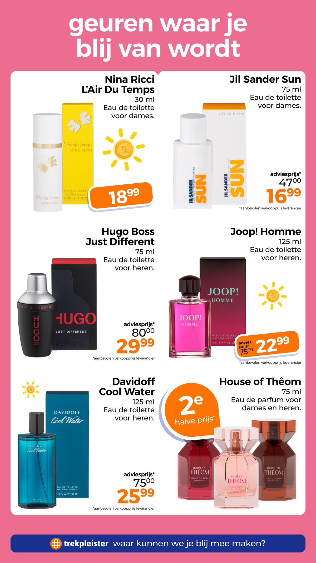 Joop! Homme, gemarkeerd op pagina 30 van de Trekpleister folder