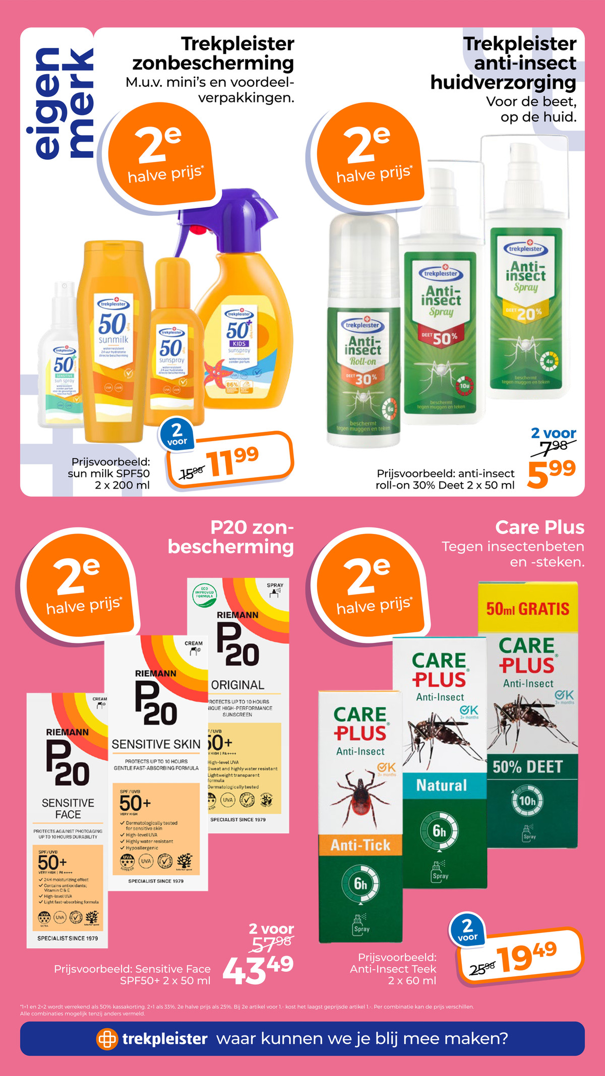 Trekpleister anti-insect, gemarkeerd op pagina 33 van de Trekpleister folder