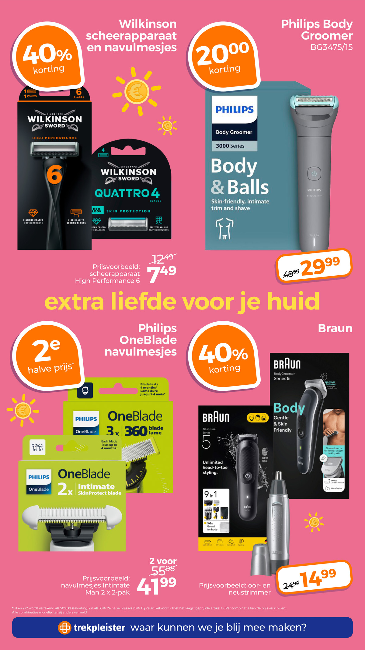 Philips Body Groomer, gemarkeerd op pagina 41 van de Trekpleister folder