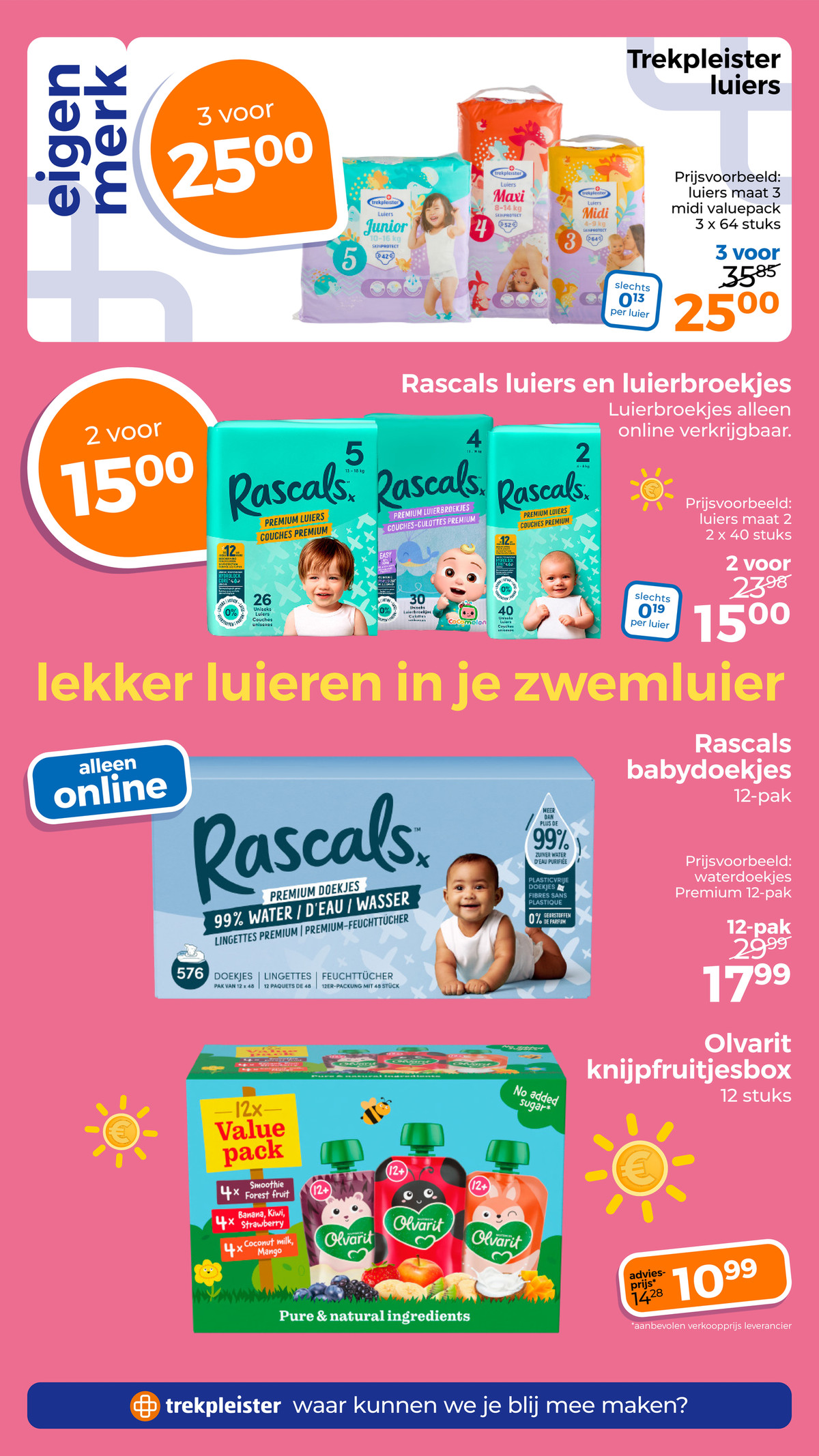 Trekpleister luiers, gemarkeerd op pagina 46 van de Trekpleister folder