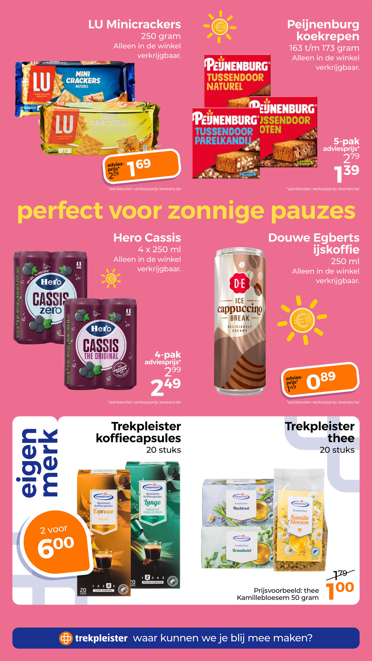 Peijnenburg koekrepen, gemarkeerd op pagina 64 van de Trekpleister folder