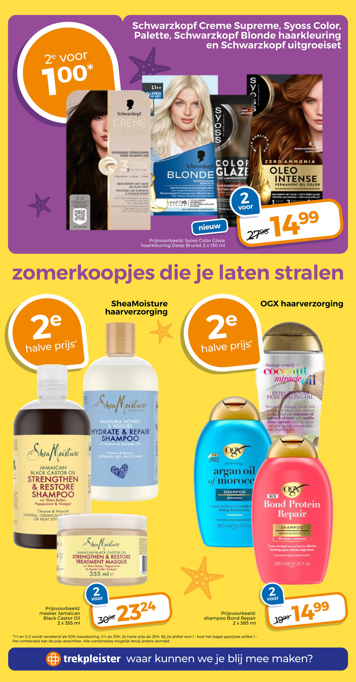 Syoss Color Glaze, gemarkeerd op pagina 5 van de Trekpleister folder