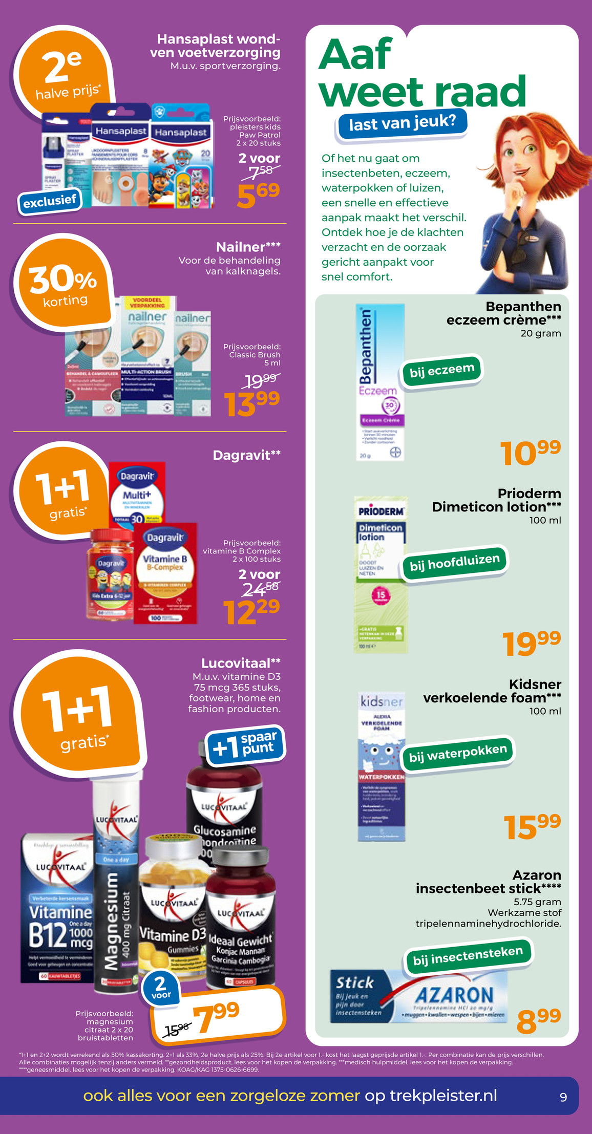 Magnesium citraat, gemarkeerd op pagina 25 van de Trekpleister folder