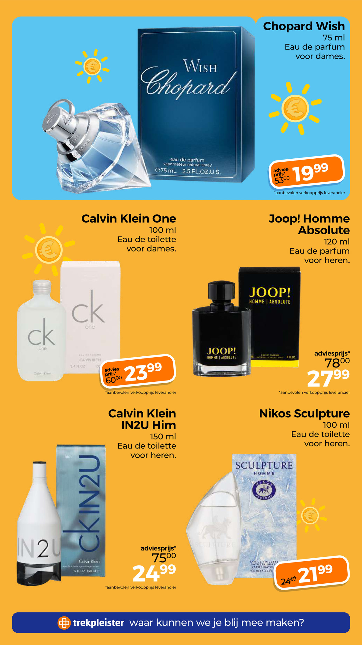 Chopard Wish Eau de parfum, gemarkeerd op pagina 10 van de Trekpleister folder