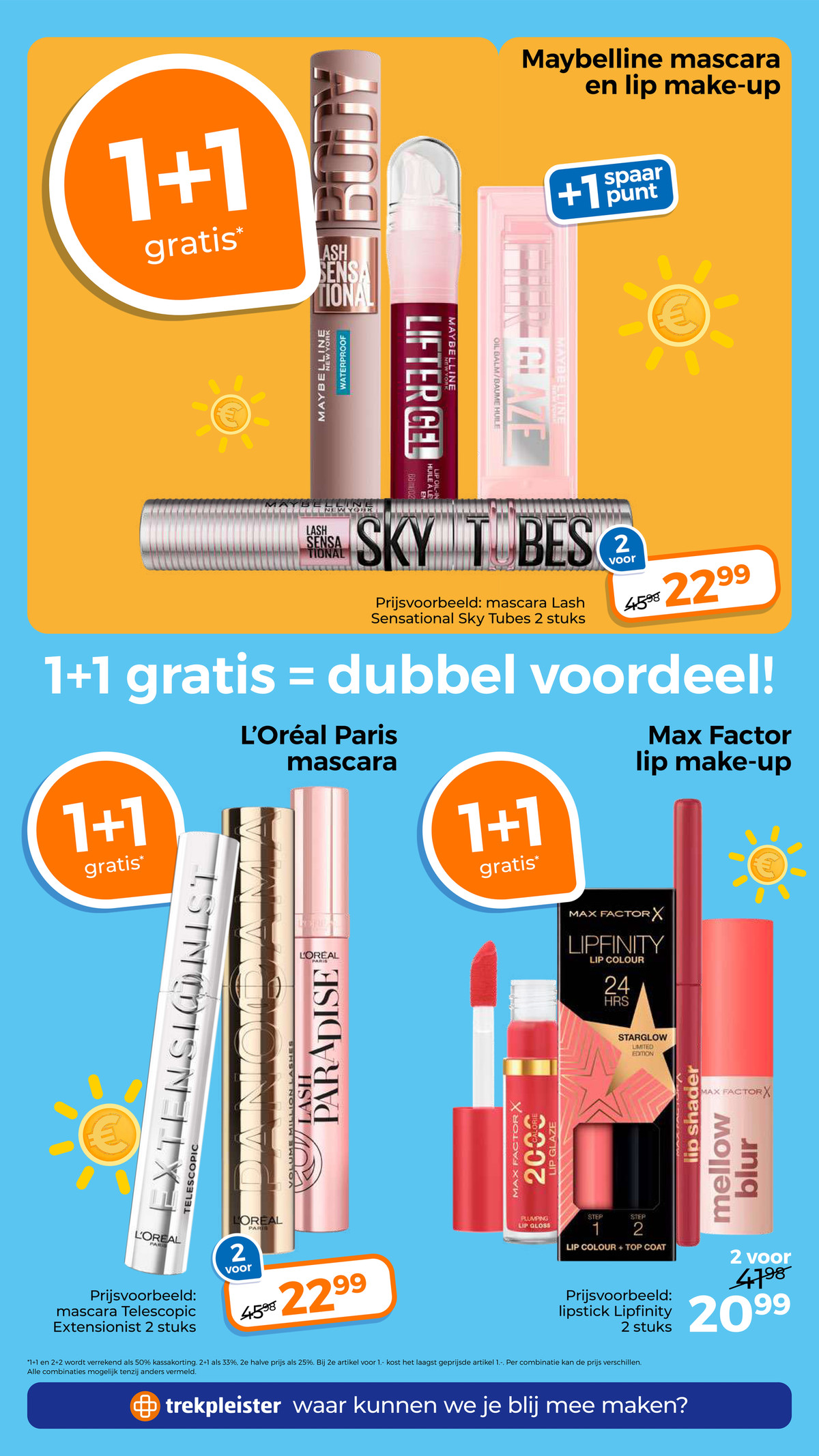 Max Factor lip make-up, gemarkeerd op pagina 12 van de Trekpleister folder