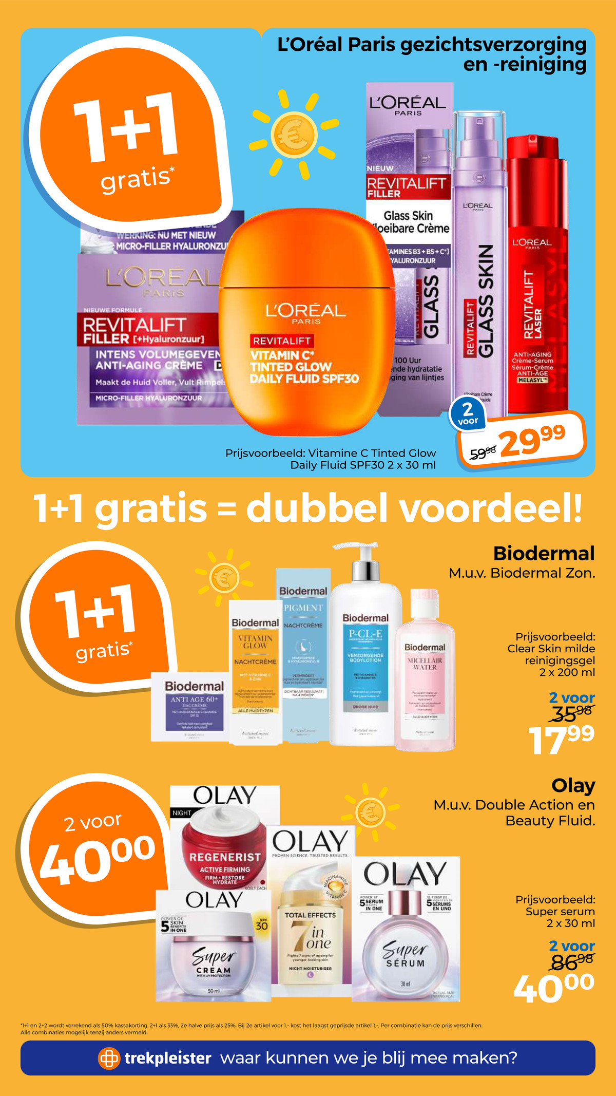 Gezichtsverzorging, uit de Trekpleister folder, pagina 14