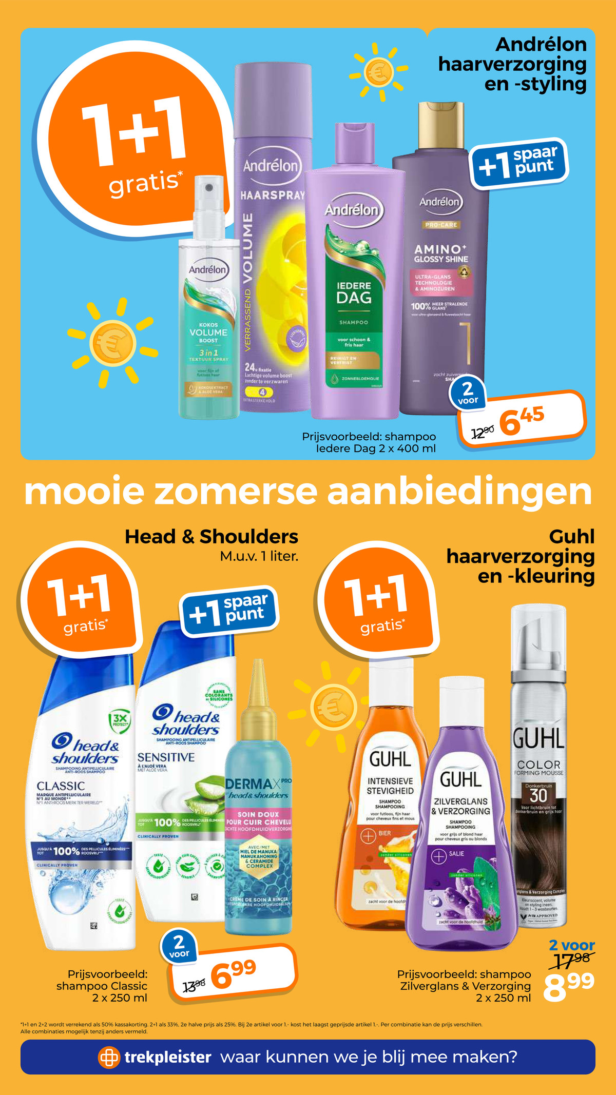 Head & Shoulders, gemarkeerd op pagina 20 van de Trekpleister folder