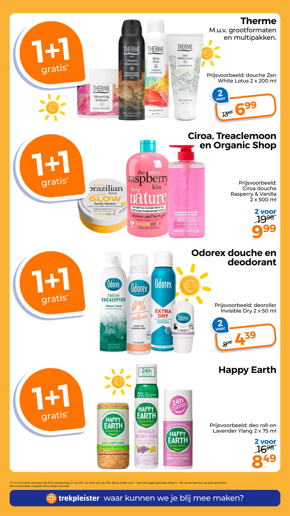 Happy Earth deodorant, gemarkeerd op pagina 26 van de Trekpleister folder