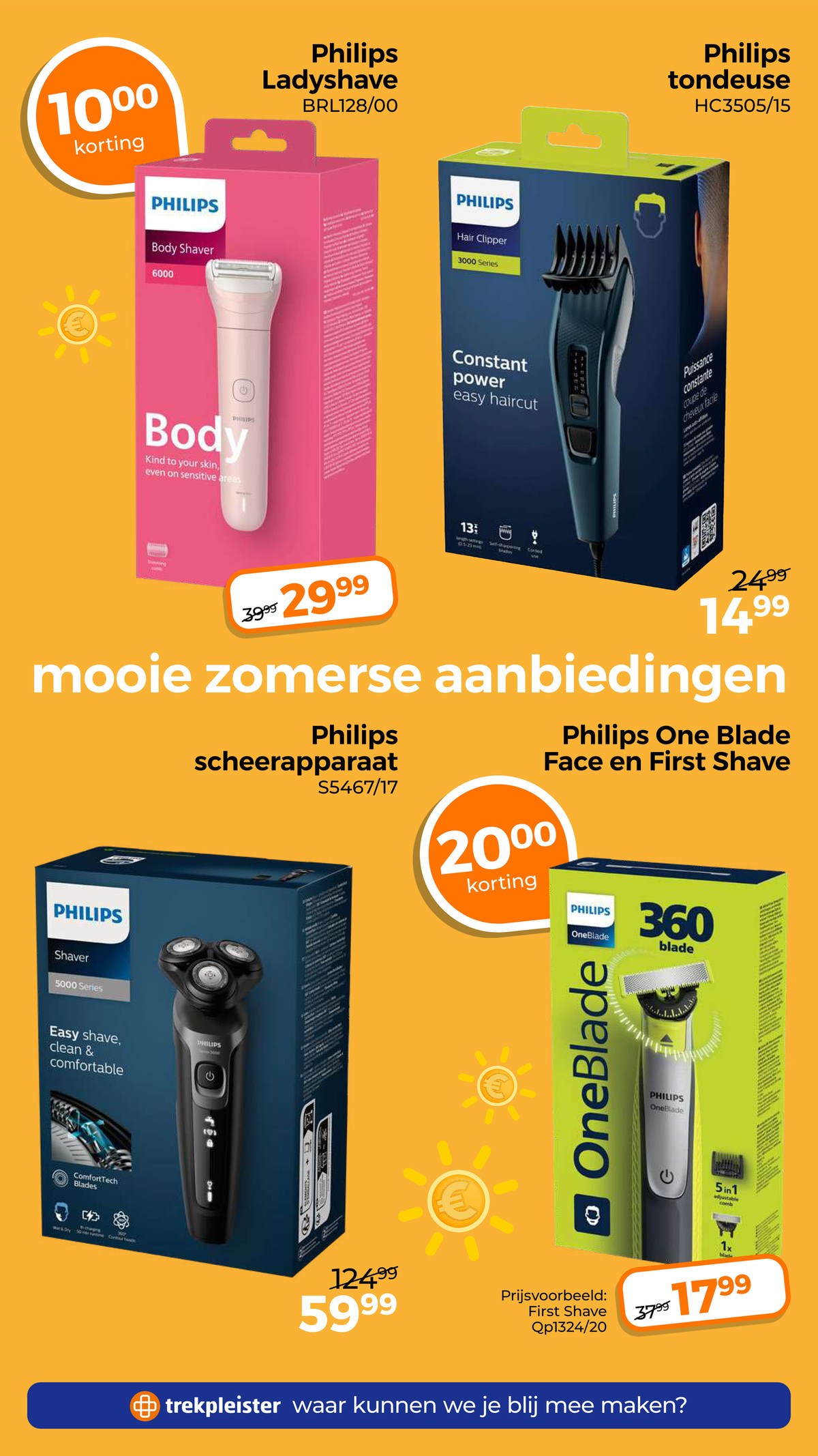 Philips tondeuse HC3505/15, gemarkeerd op pagina 37 van de Trekpleister folder