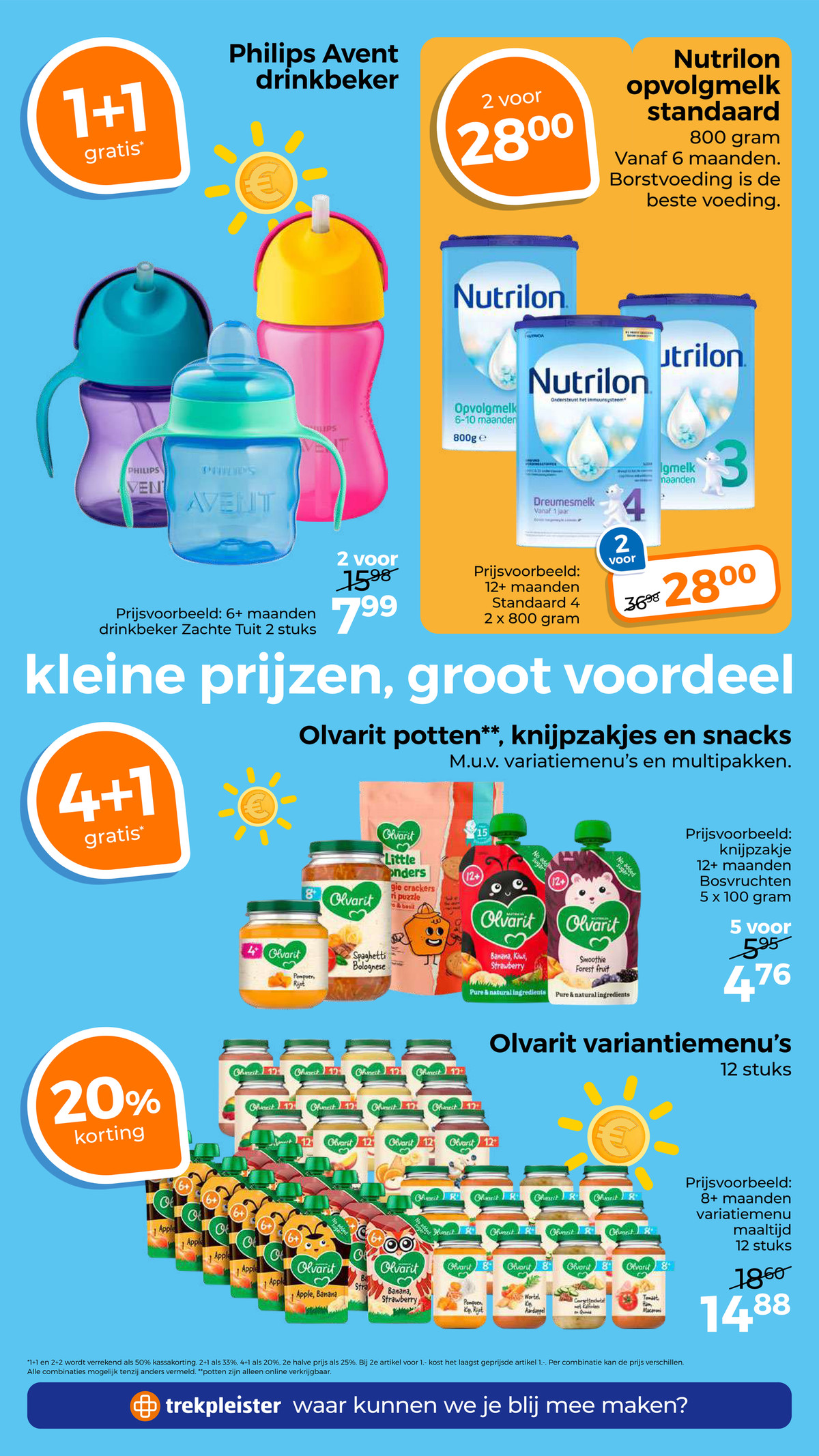 Philips Avent drinkbeker, gemarkeerd op pagina 55 van de Trekpleister folder