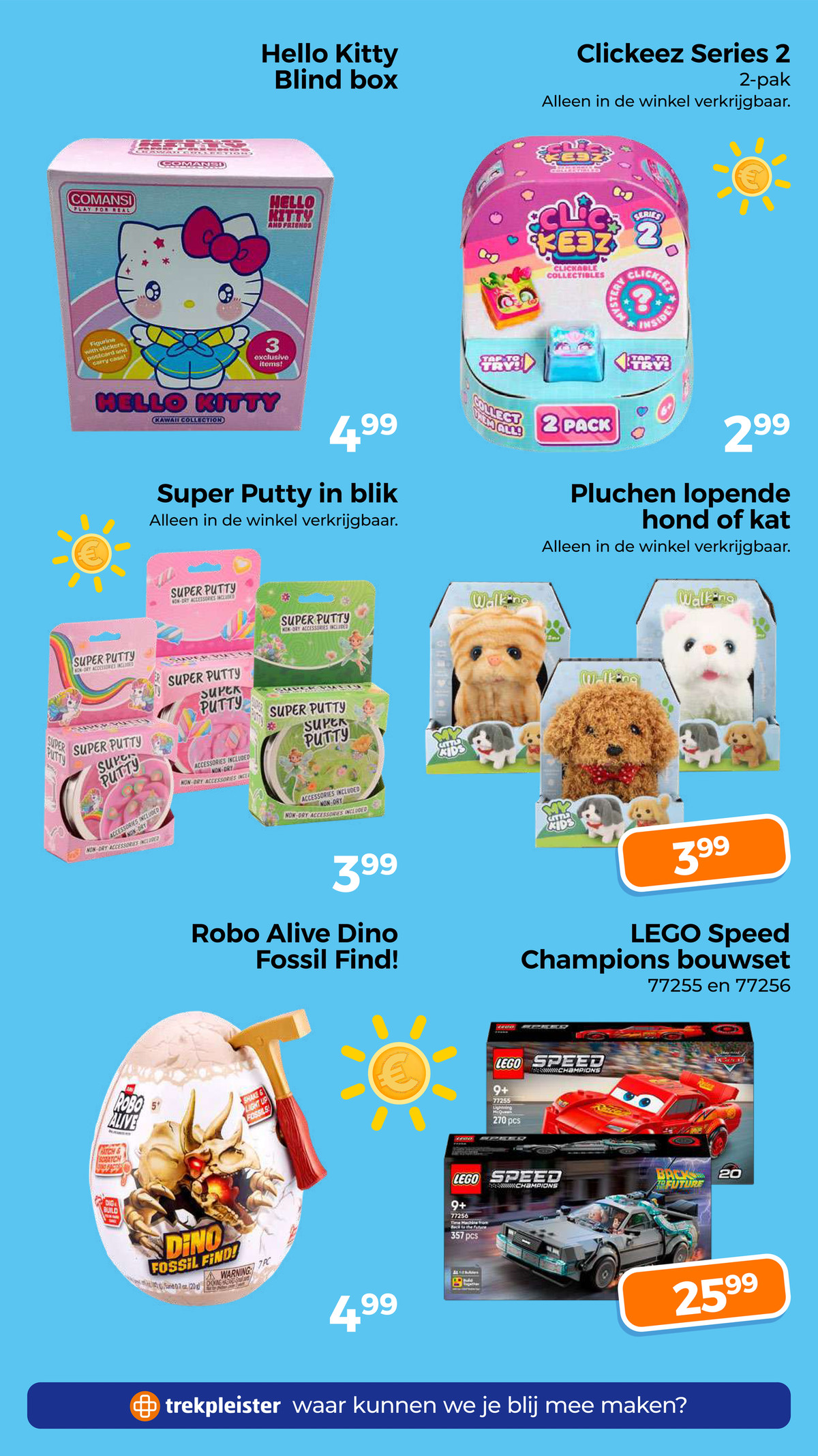 Super Putty in blik, gemarkeerd op pagina 56 van de Trekpleister folder