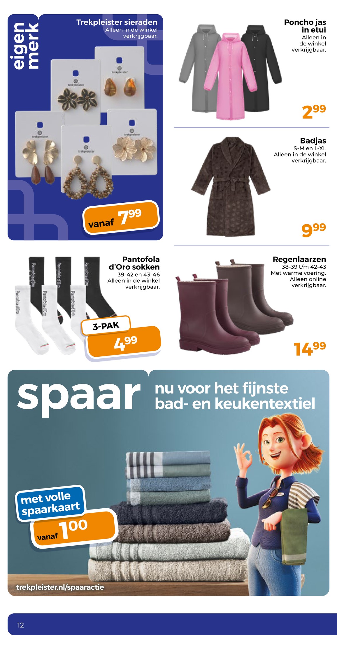 Badjas, gemarkeerd op pagina 16 van de Trekpleister folder