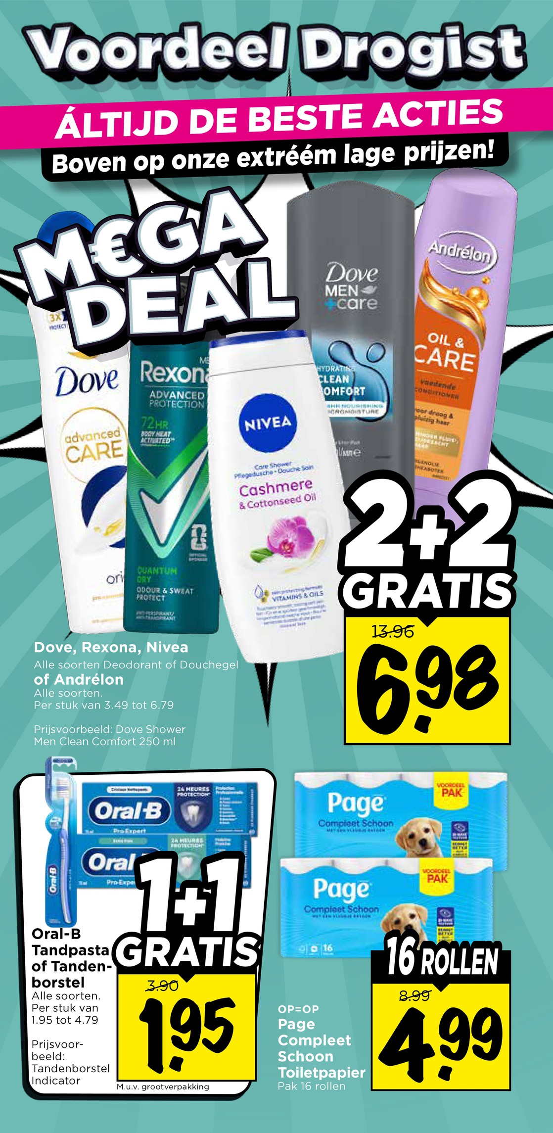 Page Compleet Schoon Toiletpapier, gemarkeerd op pagina 13 van de Vomar folder