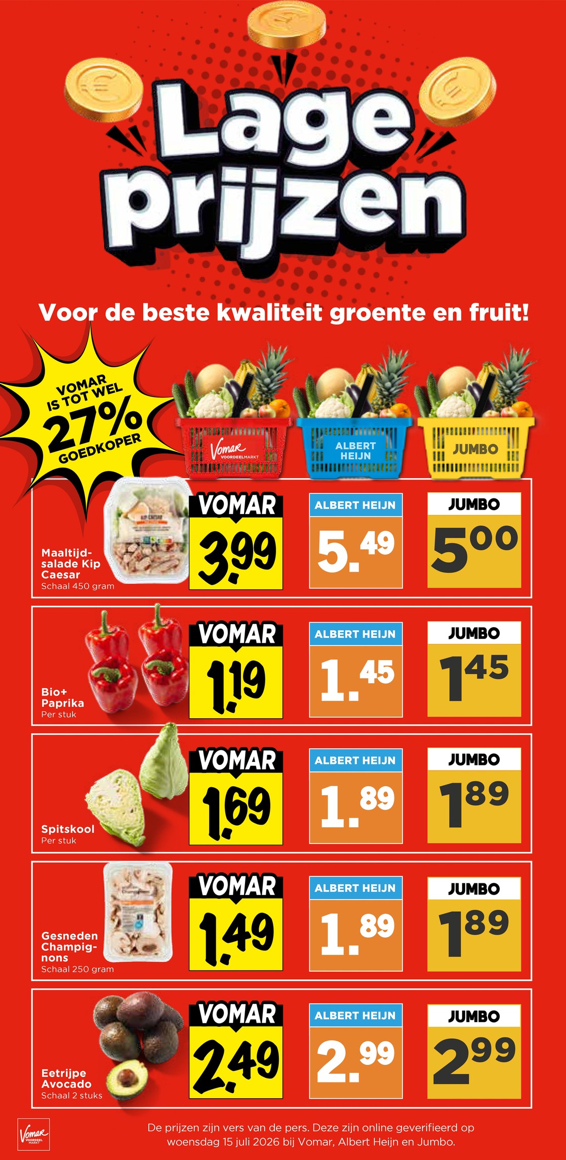 Bio+ Paprika (Jumbo), uit de Vomar folder, pagina 16