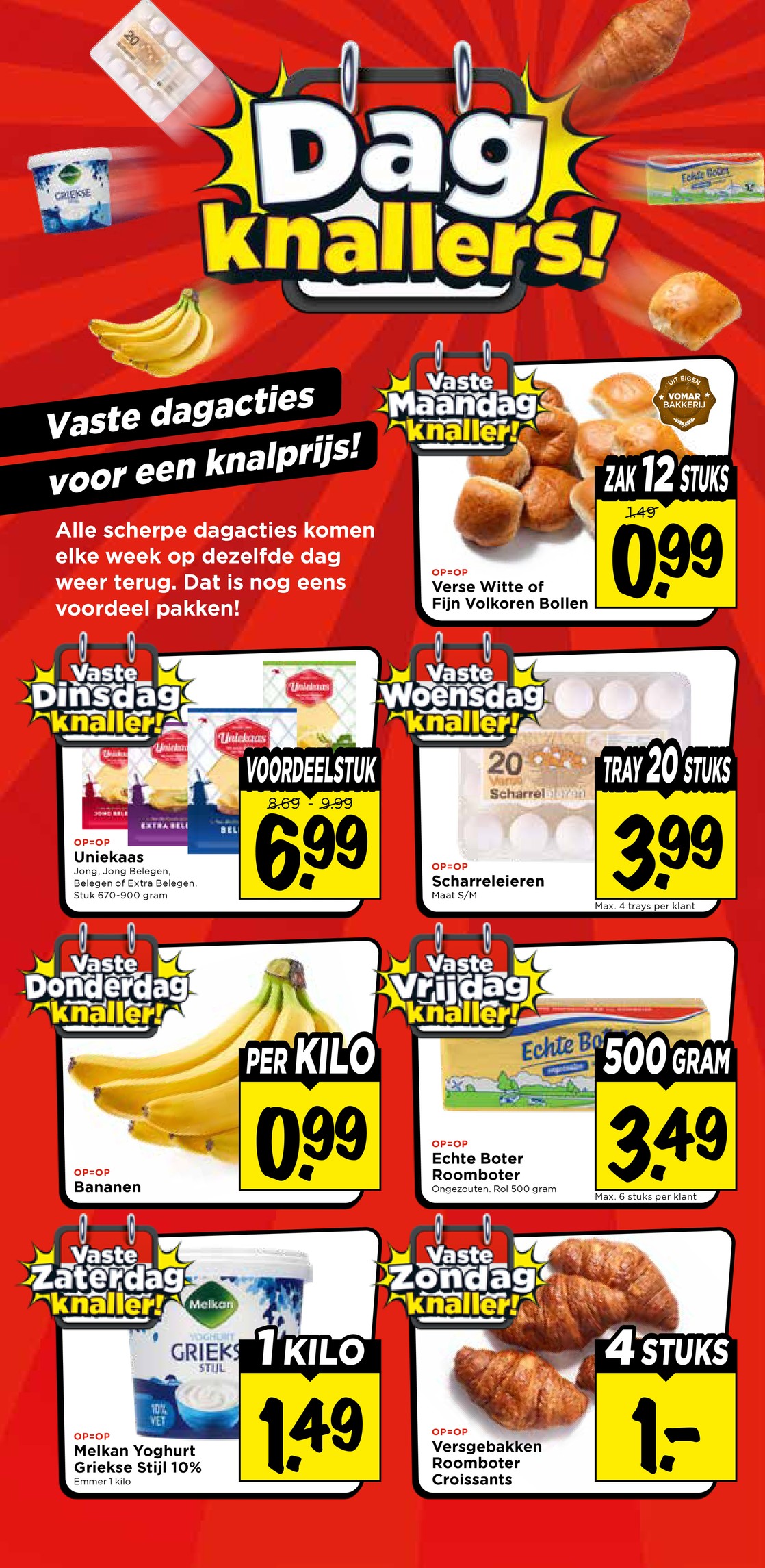 Echte Boter Roomboter, gemarkeerd op pagina 17 van de Vomar folder