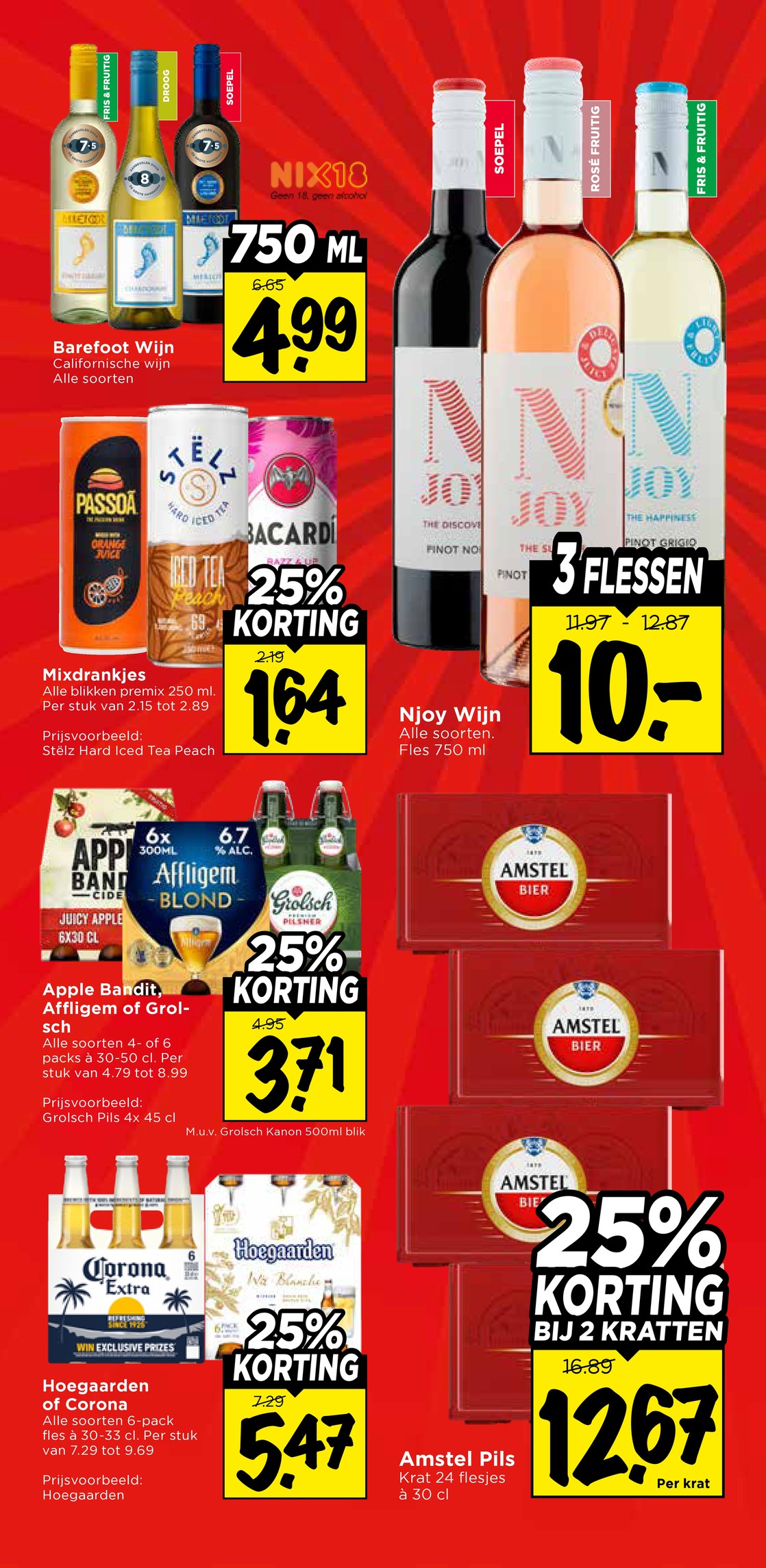 Njoy Wijn, gemarkeerd op pagina 32 van de Vomar folder