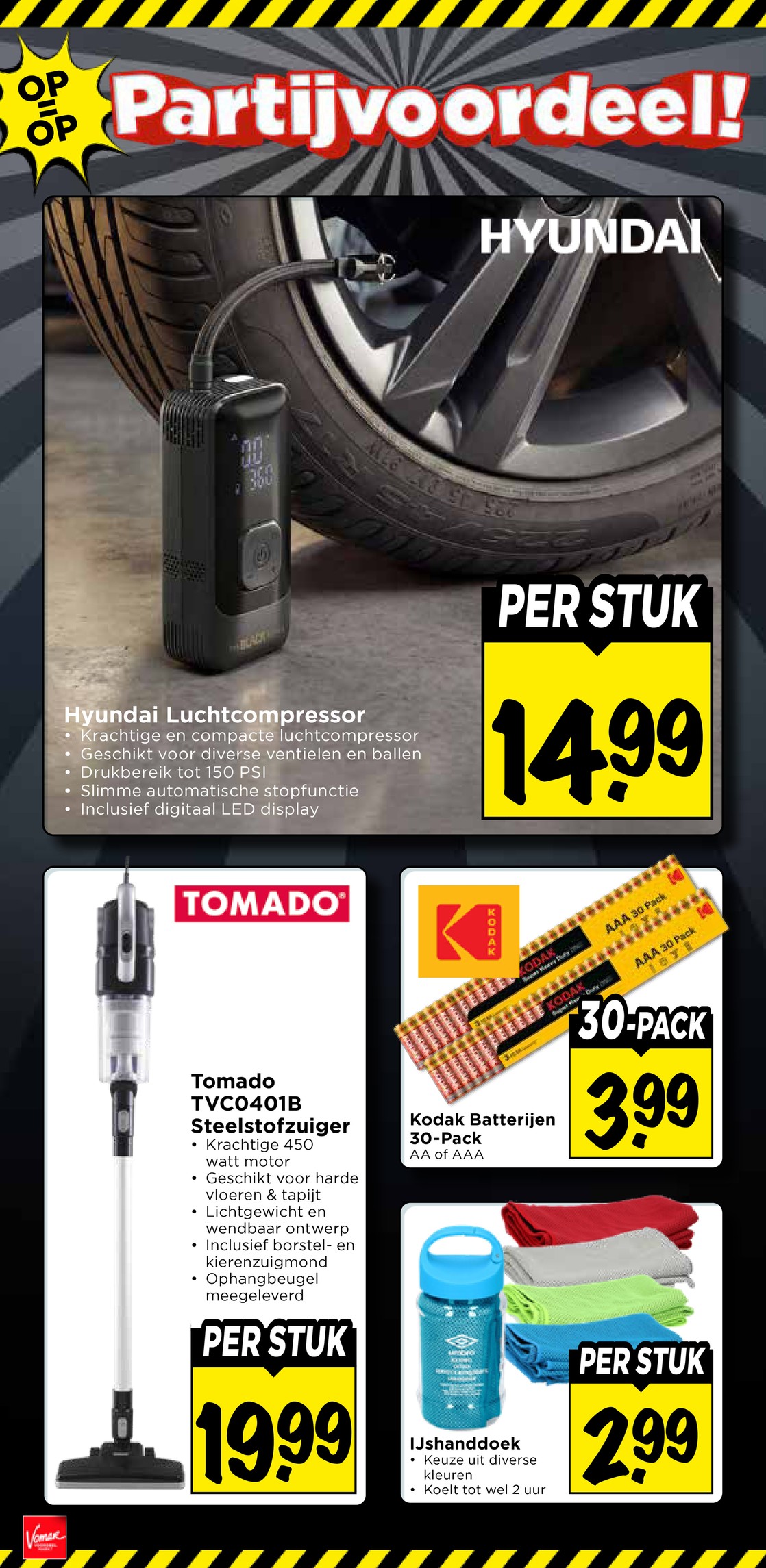 IJshanddoek, gemarkeerd op pagina 36 van de Vomar folder