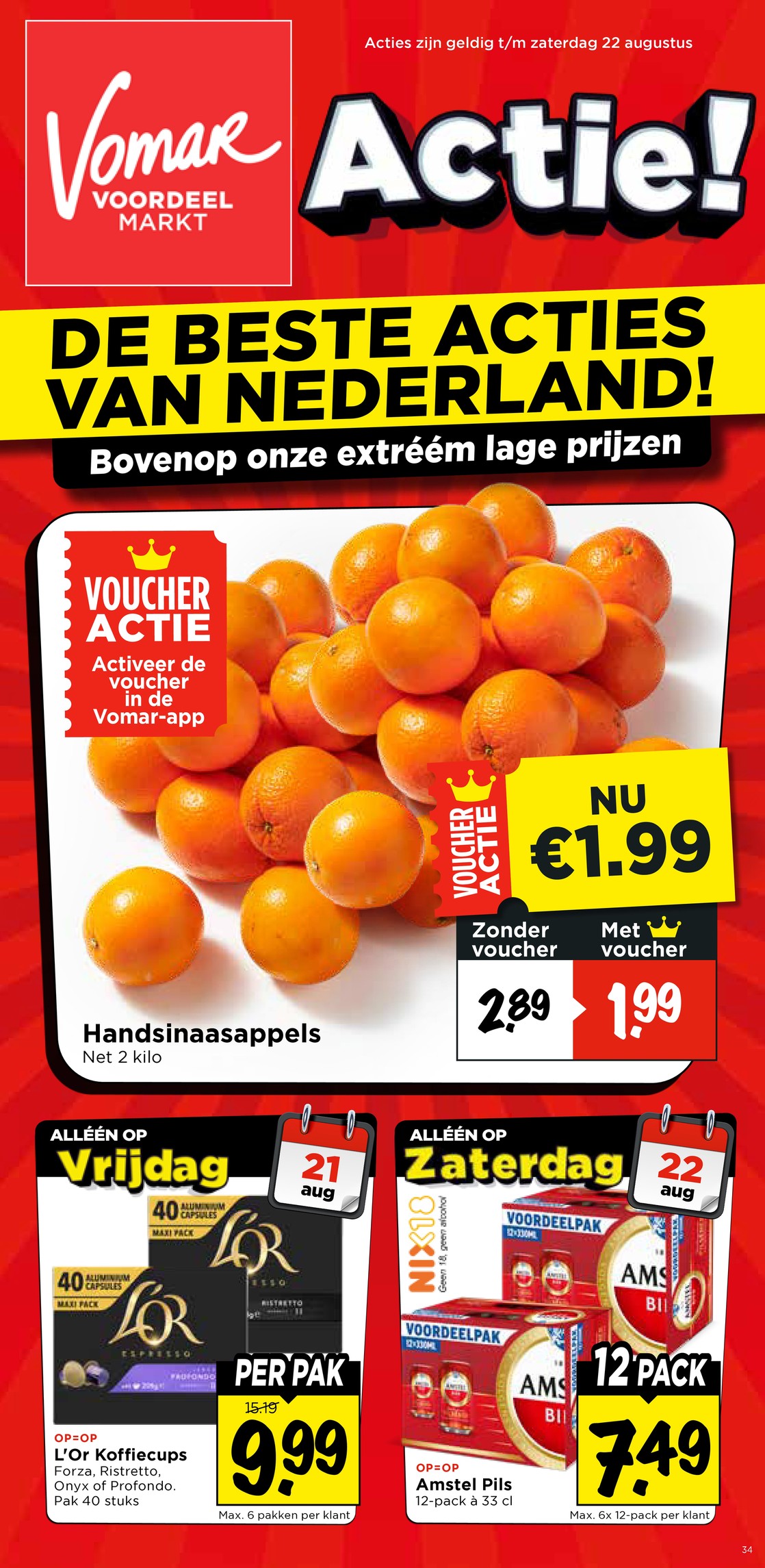 Cover van de huidige Vomar folder