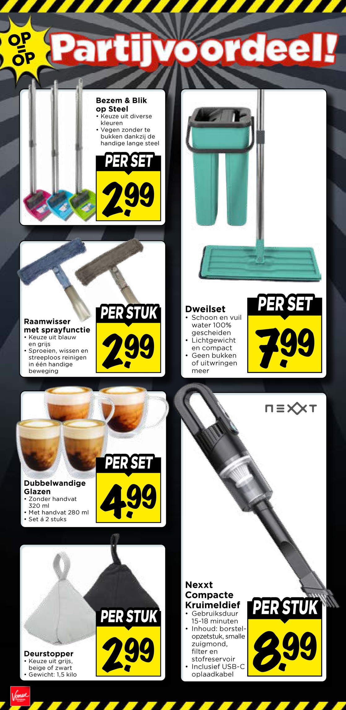 Dweilset, gemarkeerd op pagina 29 van de Vomar folder