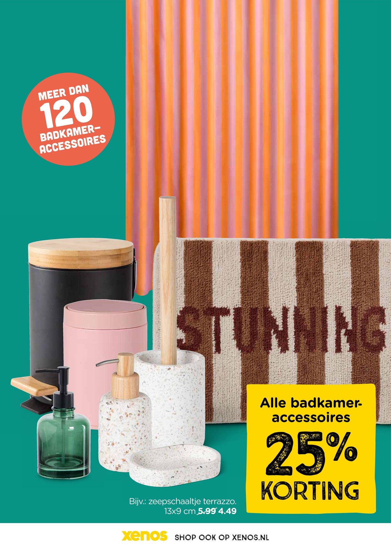 badkameraccessoires (zeepschaaltje), gemarkeerd op pagina 2 van de Xenos folder