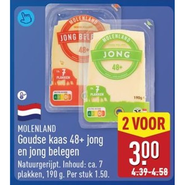 Goudse kaas 48+ jong en jong belegen