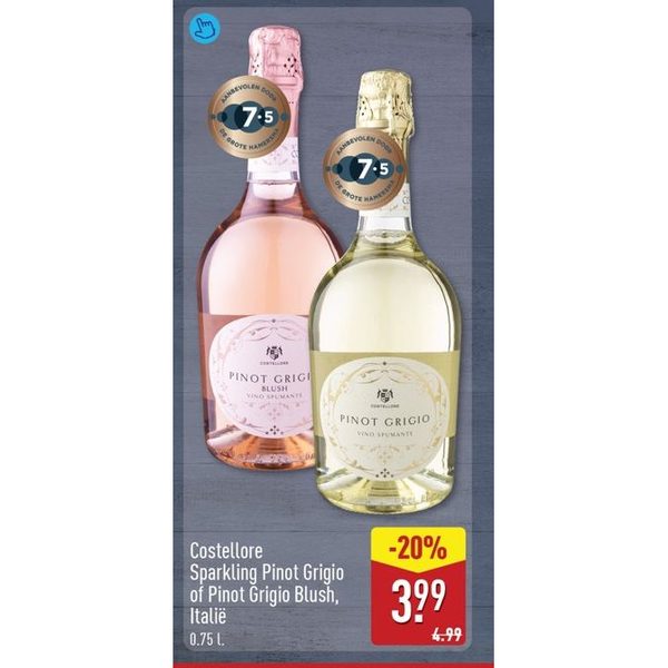 Costellore Sparkling Pinot Grigio of Pinot Grigio Blush