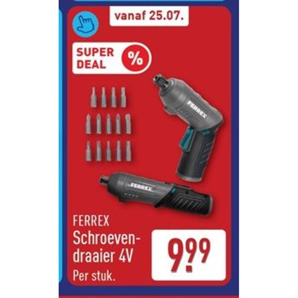 Ferrex Schroevendraaier 4V
