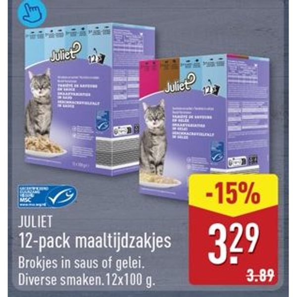 Juliet 12-pack maaltijdzakjes