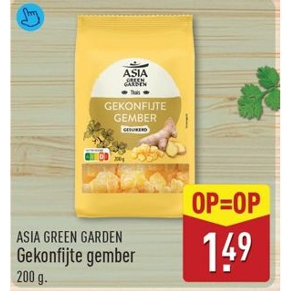 Gekonfijte gember