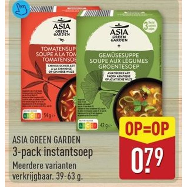 Asia Green Garden 3-pack instantsoep