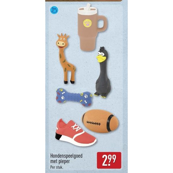 Hondenspeelgoed met pieper