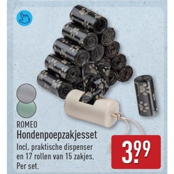 ROMEO Hondenpoepzakjesset