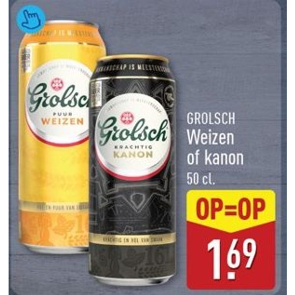 Grolsch Weizen of kanon